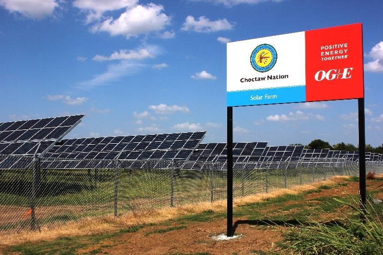 OG&E announces 5-megawatt solar expansion at Choctaw Nation/OG&E Solar Energy Center in Durant, Oklahoma
